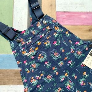 NWT Duluth Small x31L Heirloom Gardening Lined Bib Overalls Mushroom Terrarium